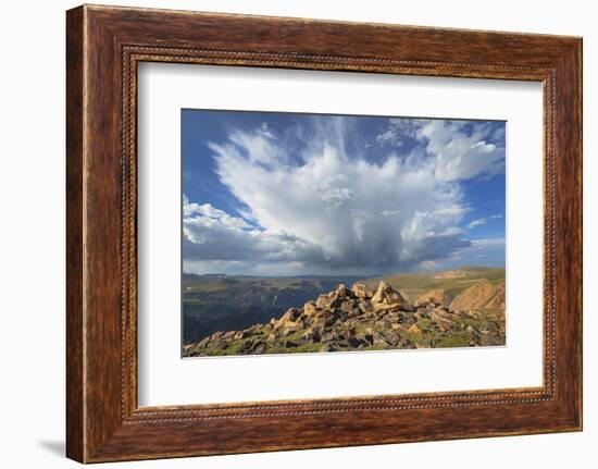 Storm over Beartooth Mountains, Montana.-Alan Majchrowicz-Framed Photographic Print