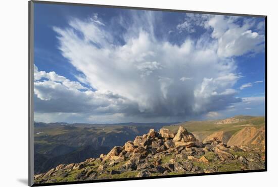 Storm over Beartooth Mountains, Montana.-Alan Majchrowicz-Mounted Photographic Print