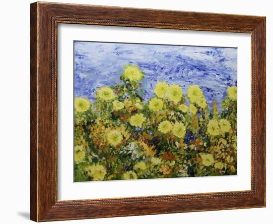 Storm over Summer Garden-Allan Friedlander-Framed Art Print