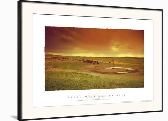 Storm over the Prairie-David R. Stoecklein-Framed Art Print