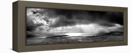 Storm over the Sea Between Eigg and the Mainland, Highland, Scotland, UK-Lee Frost-Framed Premier Image Canvas