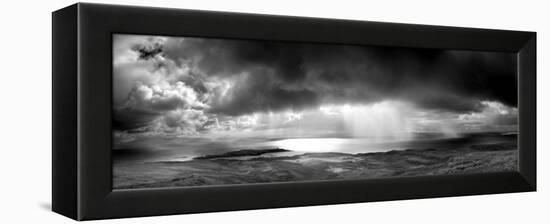 Storm over the Sea Between Eigg and the Mainland, Highland, Scotland, UK-Lee Frost-Framed Premier Image Canvas