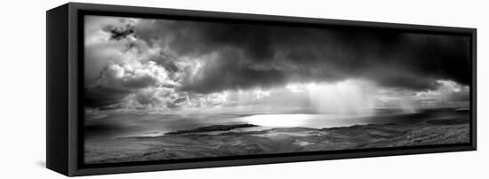 Storm over the Sea Between Eigg and the Mainland, Highland, Scotland, UK-Lee Frost-Framed Premier Image Canvas