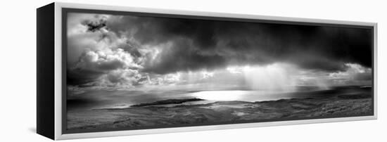 Storm over the Sea Between Eigg and the Mainland, Highland, Scotland, UK-Lee Frost-Framed Premier Image Canvas