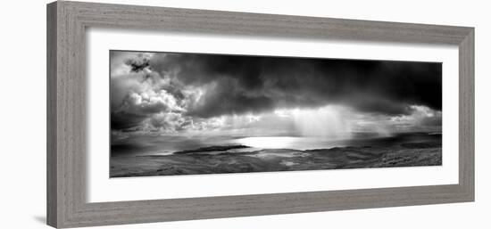 Storm over the Sea Between Eigg and the Mainland, Highland, Scotland, UK-Lee Frost-Framed Photographic Print