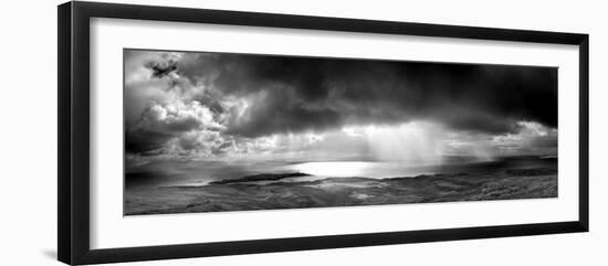 Storm over the Sea Between Eigg and the Mainland, Highland, Scotland, UK-Lee Frost-Framed Photographic Print