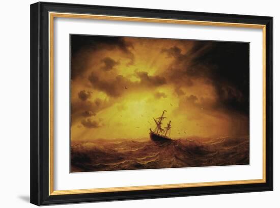 Storm Pa Havet-Marcus Larson-Framed Giclee Print