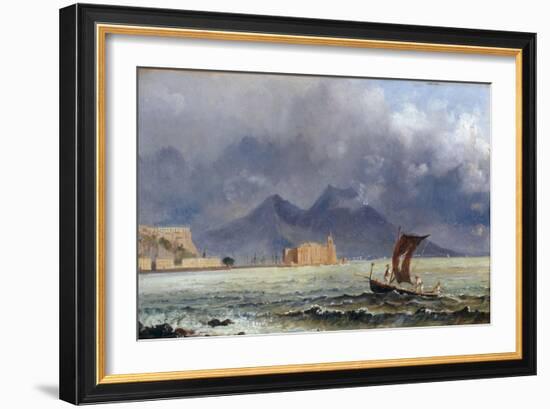 Storm Passing over Vesuvius, c.1840-50-Jacob George Strutt-Framed Giclee Print