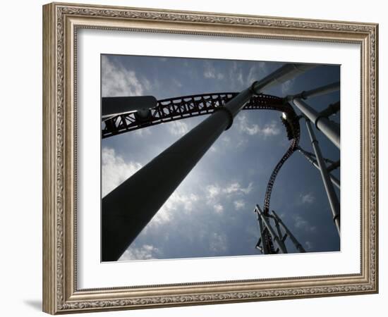 Storm Runner Rolleer Coaster at Hersheypark, Pennsylvania-Carolyn Kaster-Framed Photographic Print