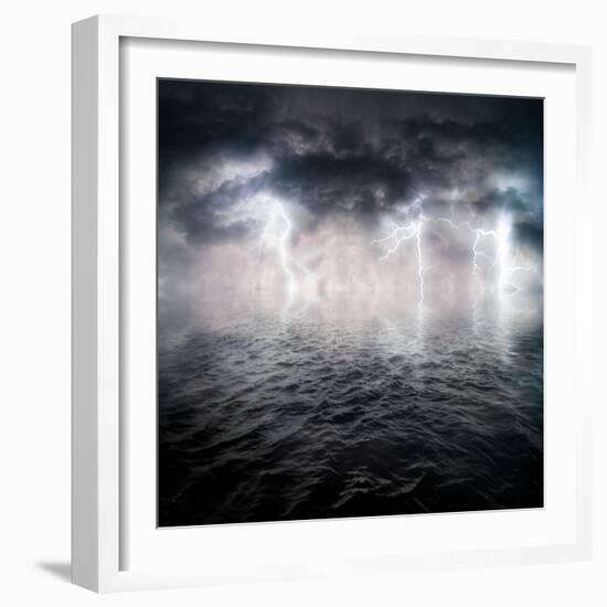 Storm-ongap-Framed Art Print