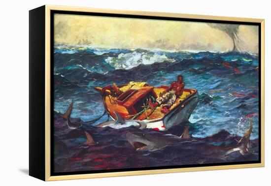 Storm-Winslow Homer-Framed Stretched Canvas