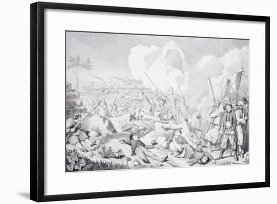 Storming of Fortress of Weissemburg, Franco-Prussian War, France-null-Framed Giclee Print