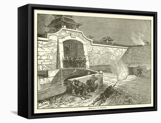 Storming of Kintang-null-Framed Premier Image Canvas