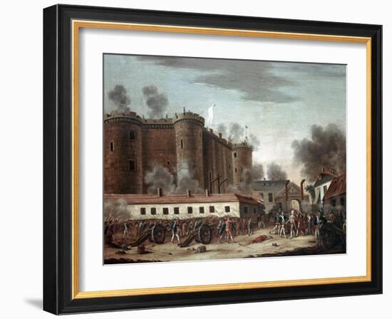 Storming of the Bastille, 14th July 1789-French School-Framed Giclee Print