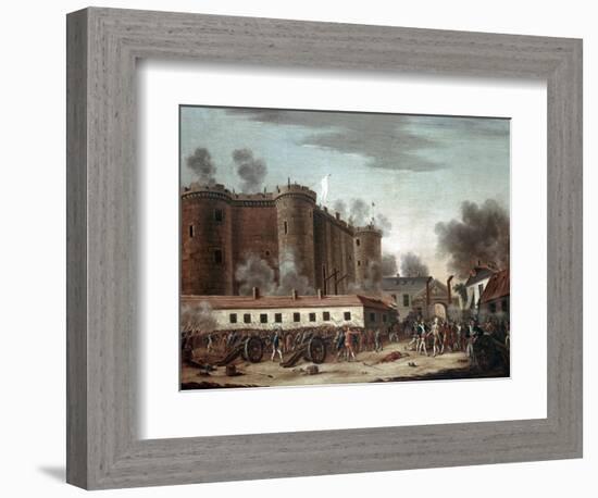 Storming of the Bastille, 14th July 1789-French School-Framed Giclee Print