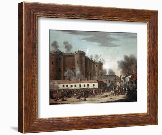 Storming of the Bastille, 14th July 1789-French School-Framed Giclee Print