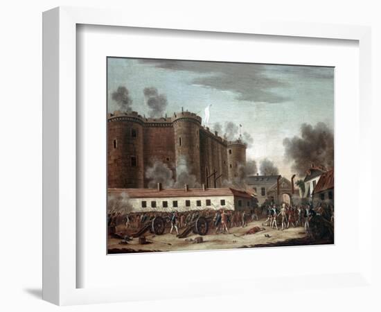 Storming of the Bastille, 14th July 1789-French School-Framed Giclee Print