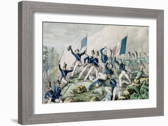 Storming of the Heights of Cerro Gordo, 1847-Nathaniel Currier-Framed Giclee Print