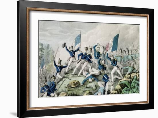 Storming of the Heights of Cerro Gordo, 1847-Nathaniel Currier-Framed Giclee Print