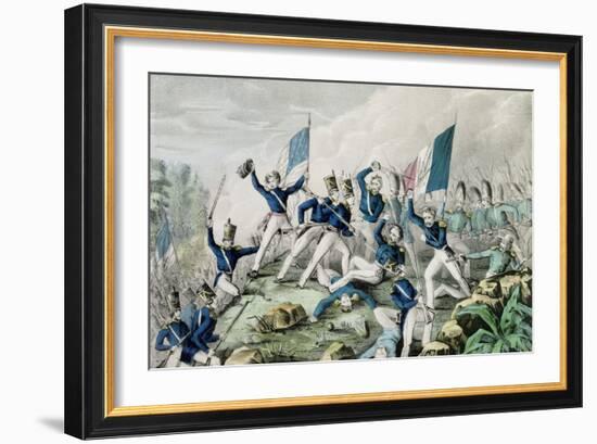 Storming of the Heights of Cerro Gordo, 1847-Nathaniel Currier-Framed Giclee Print