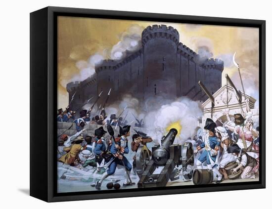 Storming the Bastille-Angus Mcbride-Framed Premier Image Canvas