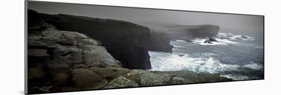 Storms Raging over Yesnaby Coastline, Orkney Islands, Scotland-null-Mounted Photographic Print