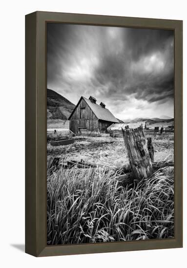 Stormy Barn-Dan Ballard-Framed Premier Image Canvas