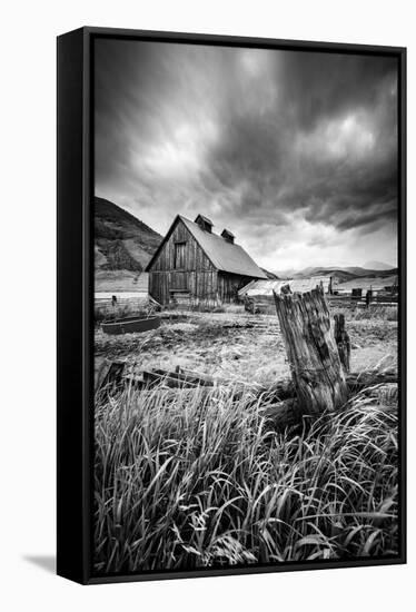 Stormy Barn-Dan Ballard-Framed Premier Image Canvas