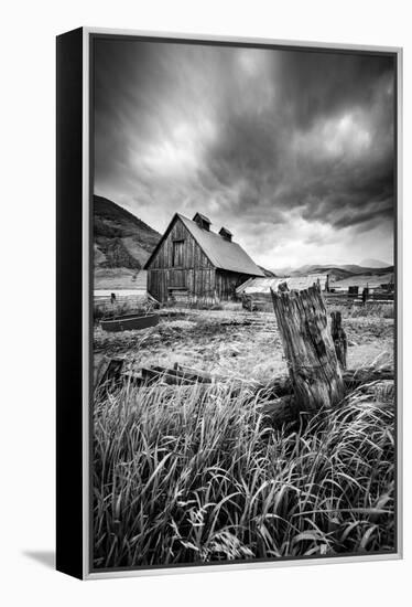 Stormy Barn-Dan Ballard-Framed Premier Image Canvas