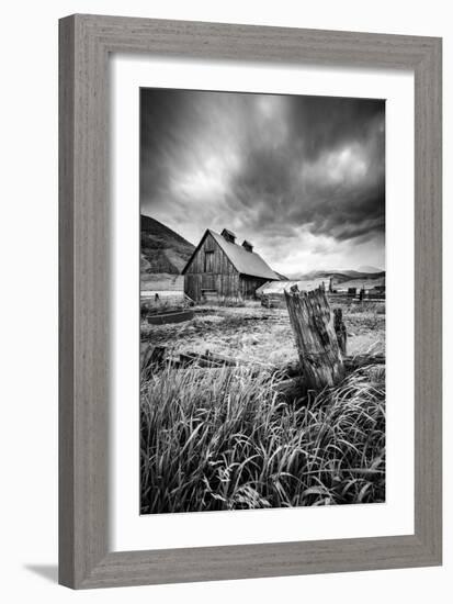 Stormy Barn-Dan Ballard-Framed Photographic Print