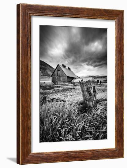 Stormy Barn-Dan Ballard-Framed Photographic Print