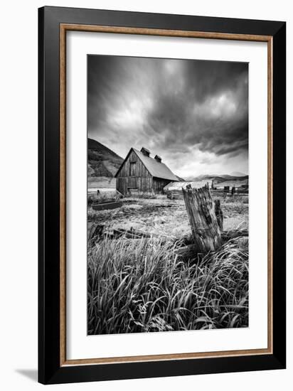 Stormy Barn-Dan Ballard-Framed Photographic Print