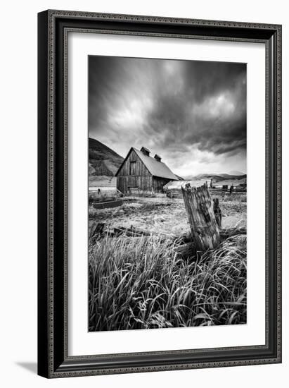 Stormy Barn-Dan Ballard-Framed Photographic Print