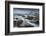 Stormy conditions on the rocky Bantham coast, looking across to Burgh Island, Devon, England-Adam Burton-Framed Photographic Print