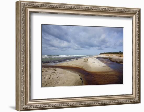 Stormy Day on the Western Beach of Darss Peninsula-Uwe Steffens-Framed Photographic Print