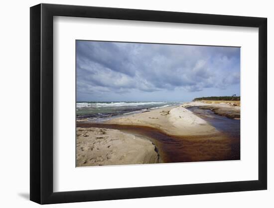 Stormy Day on the Western Beach of Darss Peninsula-Uwe Steffens-Framed Photographic Print