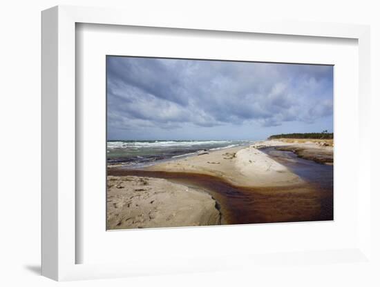 Stormy Day on the Western Beach of Darss Peninsula-Uwe Steffens-Framed Photographic Print