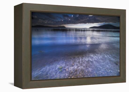 Stormy Lake Titicaca, Challapampa Village, Isla Del Sol (Island of the Sun), Bolivia, South America-Matthew Williams-Ellis-Framed Premier Image Canvas