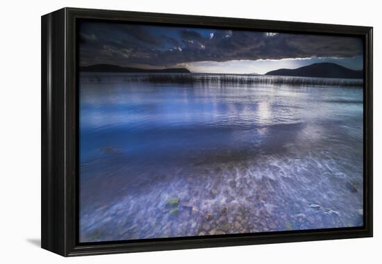 Stormy Lake Titicaca, Challapampa Village, Isla Del Sol (Island of the Sun), Bolivia, South America-Matthew Williams-Ellis-Framed Premier Image Canvas