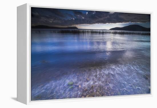 Stormy Lake Titicaca, Challapampa Village, Isla Del Sol (Island of the Sun), Bolivia, South America-Matthew Williams-Ellis-Framed Premier Image Canvas