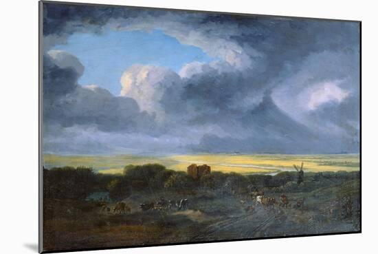 Stormy Landscape, 1795-Georges Michel-Mounted Giclee Print