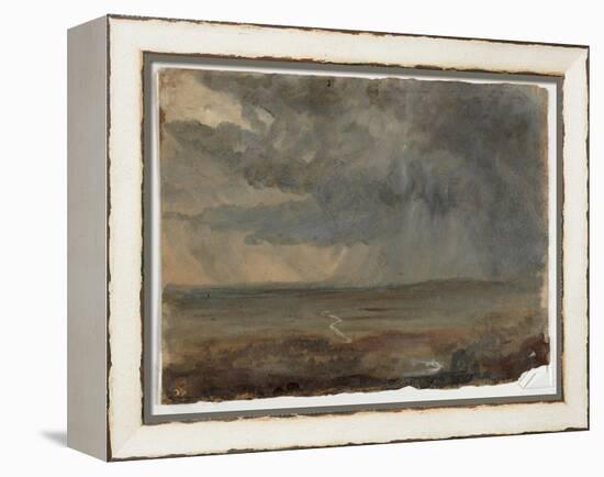 Stormy Landscape, C.1832 (Oil on Paper)-Thomas Cole-Framed Premier Image Canvas