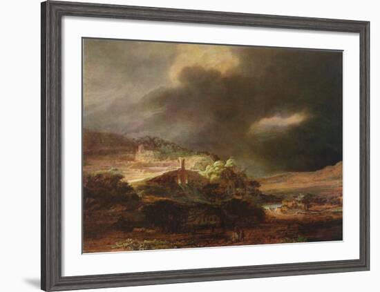 Stormy Landscape-Rembrandt van Rijn-Framed Collectable Print