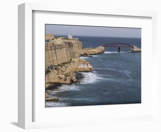 Stormy morning in Grand Harbour in Valletta on Malta-enricocacciafotografie-Framed Photographic Print