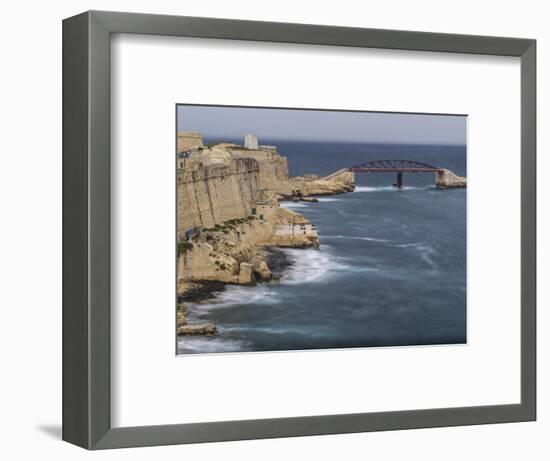 Stormy morning in Grand Harbour in Valletta on Malta-enricocacciafotografie-Framed Photographic Print