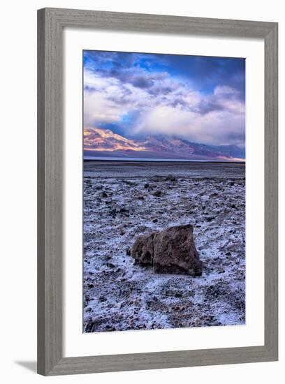 Stormy Scene at Devil's Golfcourse Death Valley National Park, California-Vincent James-Framed Photographic Print