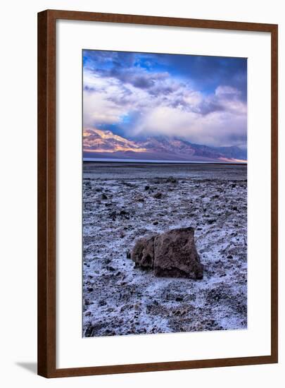 Stormy Scene at Devil's Golfcourse Death Valley National Park, California-Vincent James-Framed Photographic Print