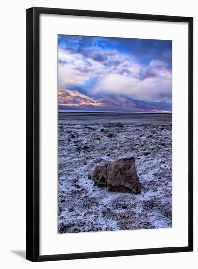 Stormy Scene at Devil's Golfcourse Death Valley National Park, California-Vincent James-Framed Photographic Print