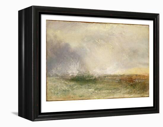 Stormy Sea Breaking on a Shore, 1840-5-J^ M^ W^ Turner-Framed Premier Image Canvas