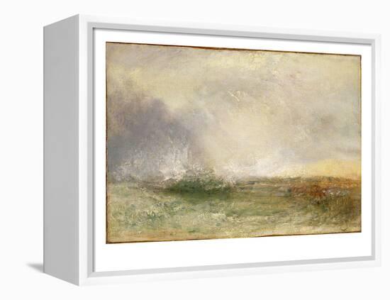 Stormy Sea Breaking on a Shore, 1840-5-J^ M^ W^ Turner-Framed Premier Image Canvas